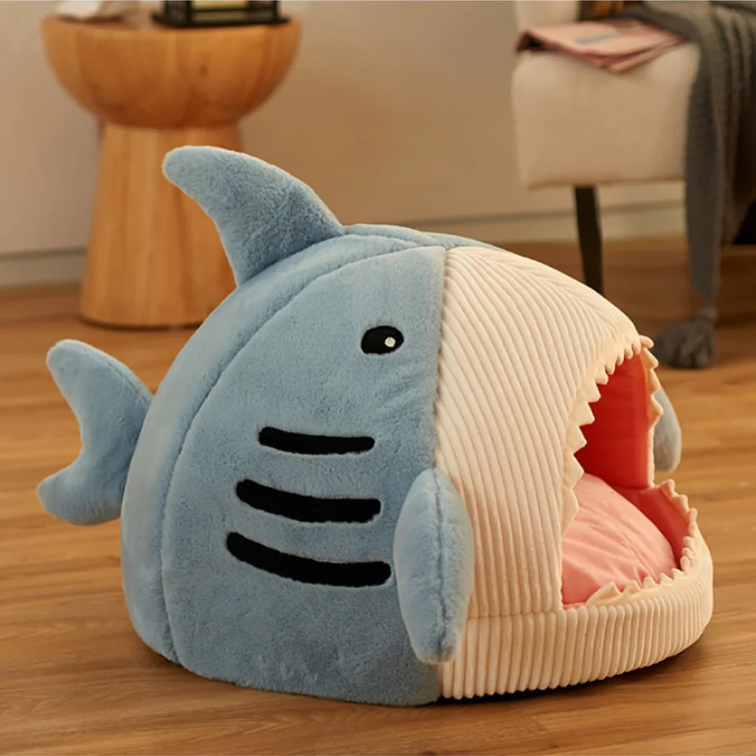 Cozy Shark Pet Bed