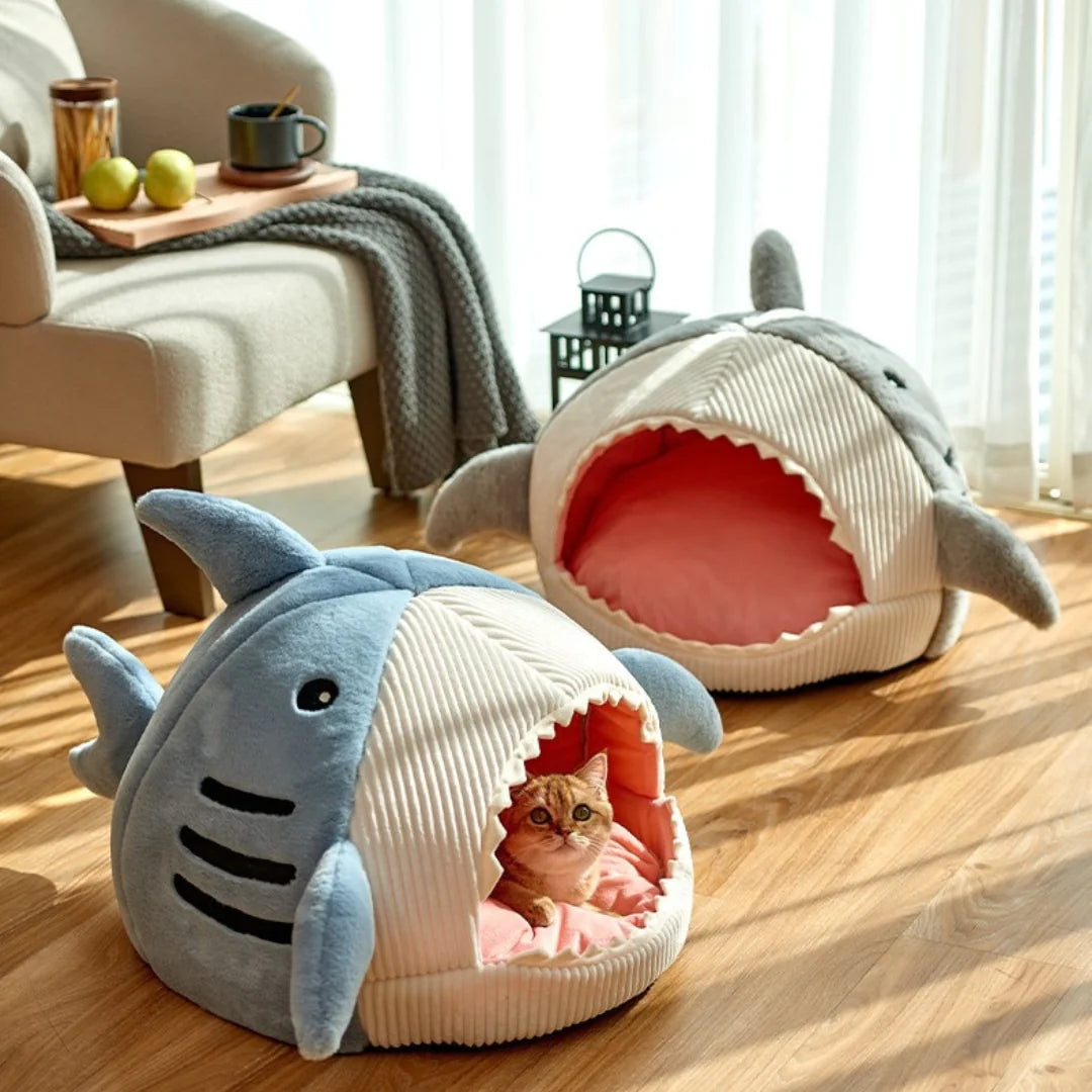 Cozy Shark Pet Bed