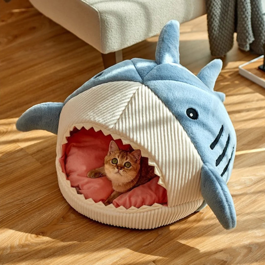 Cozy Shark Pet Bed