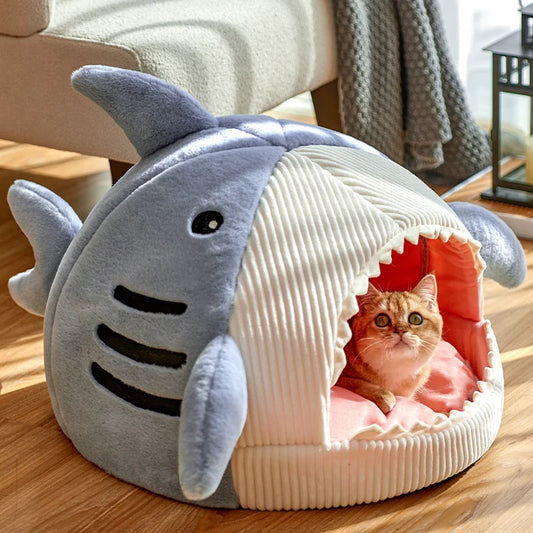 Cozy Shark Pet Bed