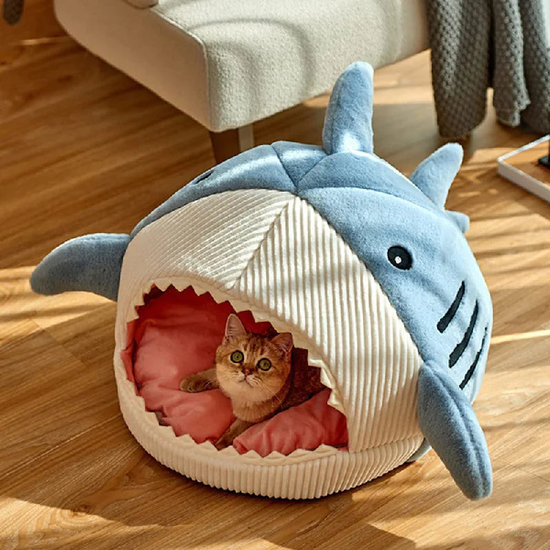 Cozy Shark Pet Bed